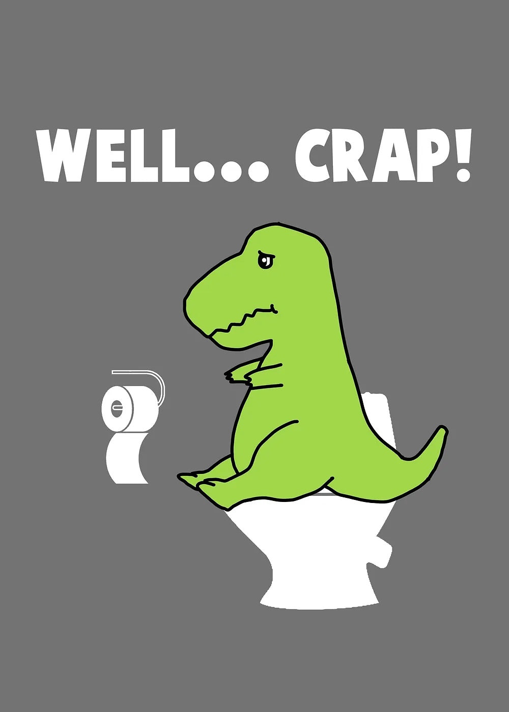 T-Rex Toilet Trouble metal poster artwork